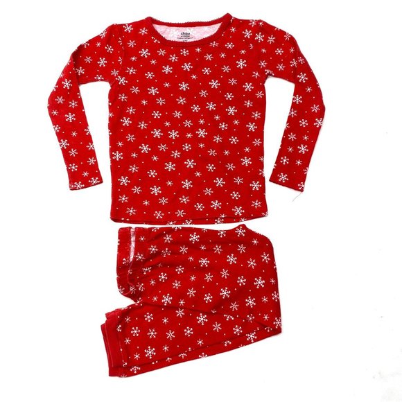 Child of Mine Other - Carter's Red Snowflake Christmas Pajama Set Sz 4T